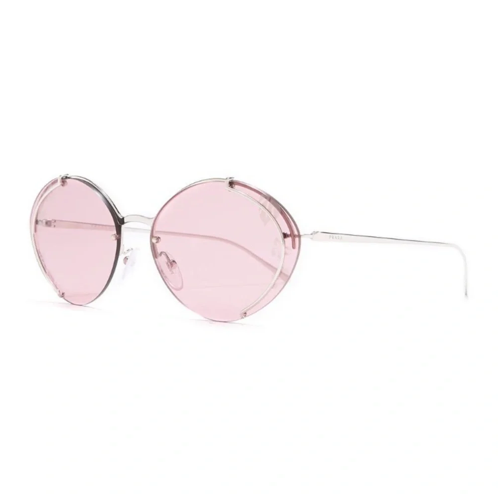 Prada Rose Hibiscus Oval Sunglasses 63 mm NIB